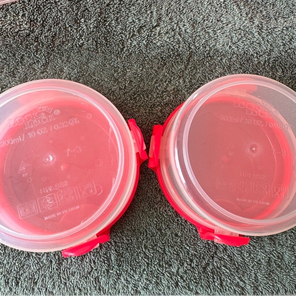 Lock & Lock Pink Food Storage Container Set of 11 - Picture 7 of 14